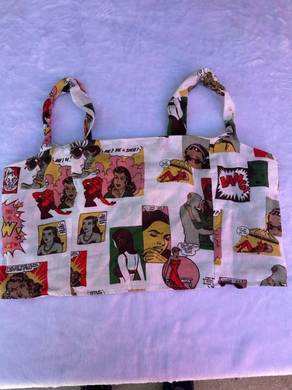 Reformation Comic Print Crop Top - Multicolor - Picture 13 of 16